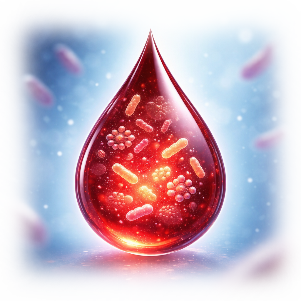 Blood Culture Test | Blood Drop with Bacteria | Ulta Lab Tests